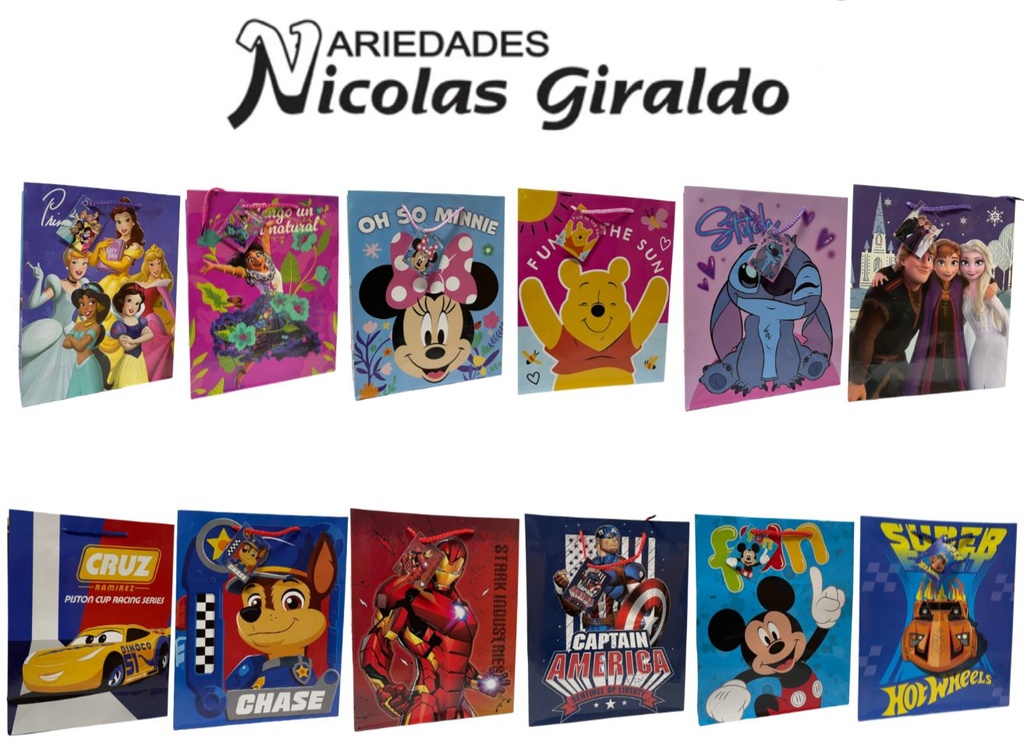 [BRI-LICM] Bolsa regalo licencia mediana pqt x12 