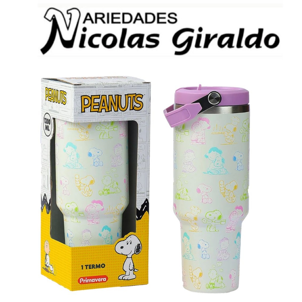 Termo metal licencia snoopy 1.200ML  