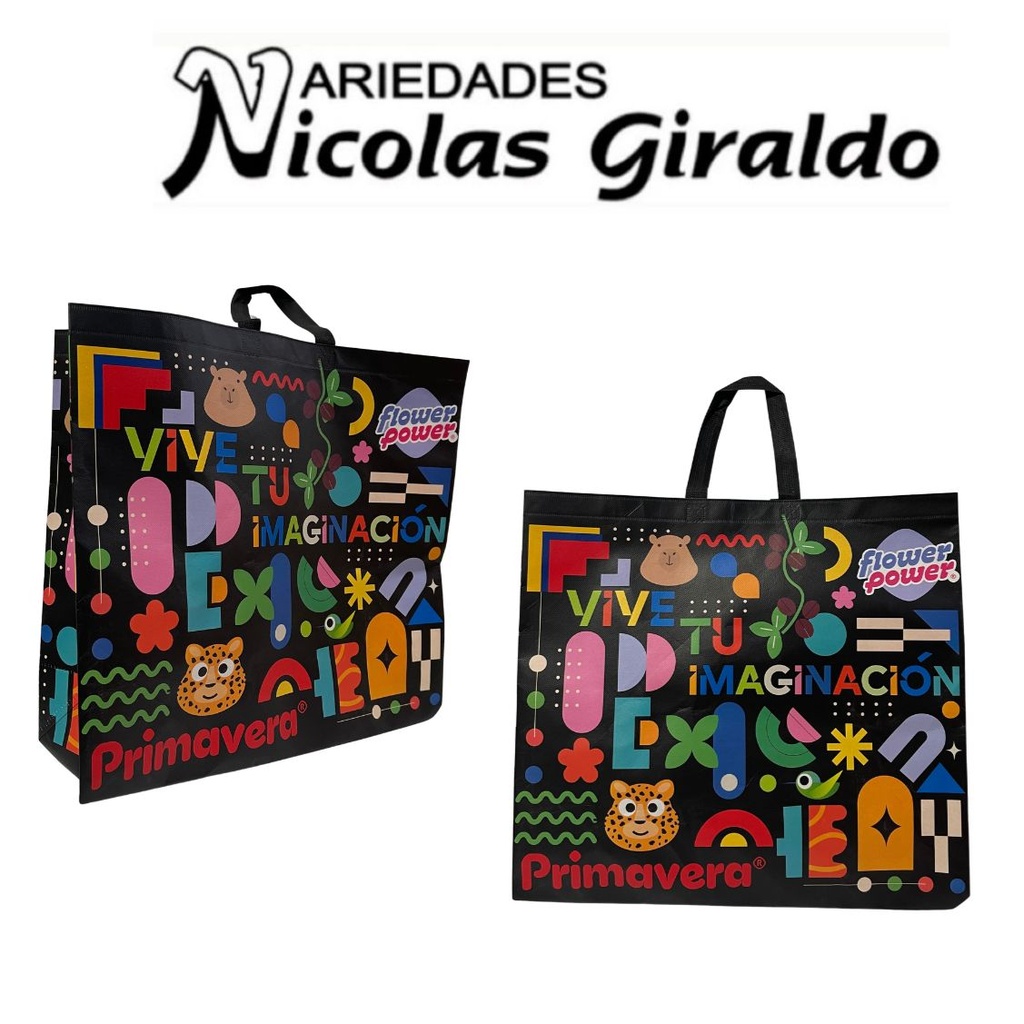 [P4610] Bolsa shopin bag primavera flower