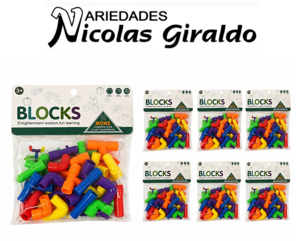 Armatodo mini Tubulares surtido pqt x6