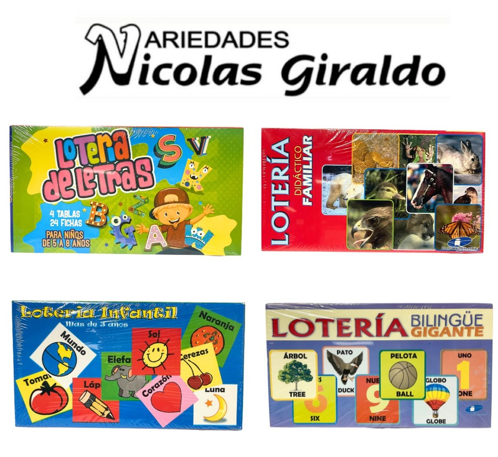Loteria mediano en caja