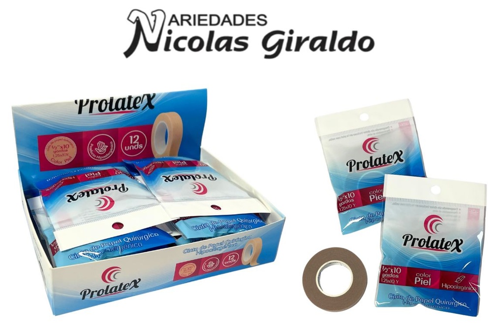 Microporo 1/2 x10 yardas caja x12  