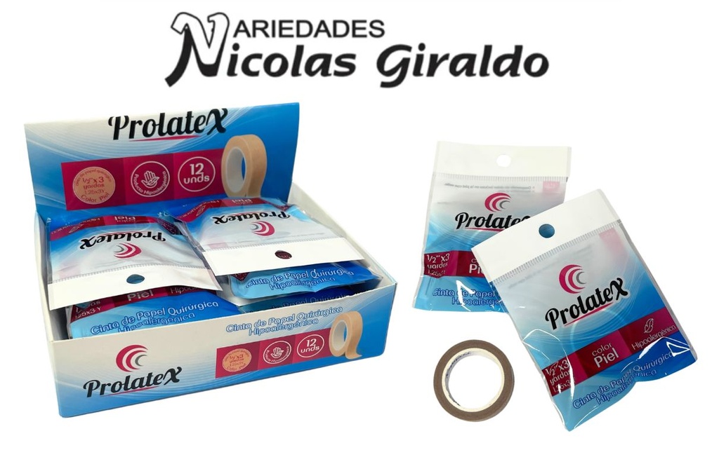 Microporo 1/2 X3 yardas caja x12   