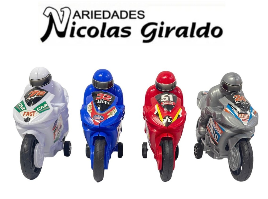 [MG53214] Moto ninja impulso mediana  con piloto paquetes x6