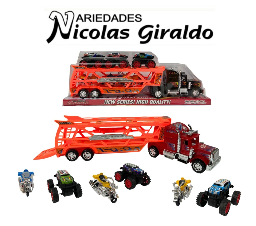 Carro niñera grande con carros