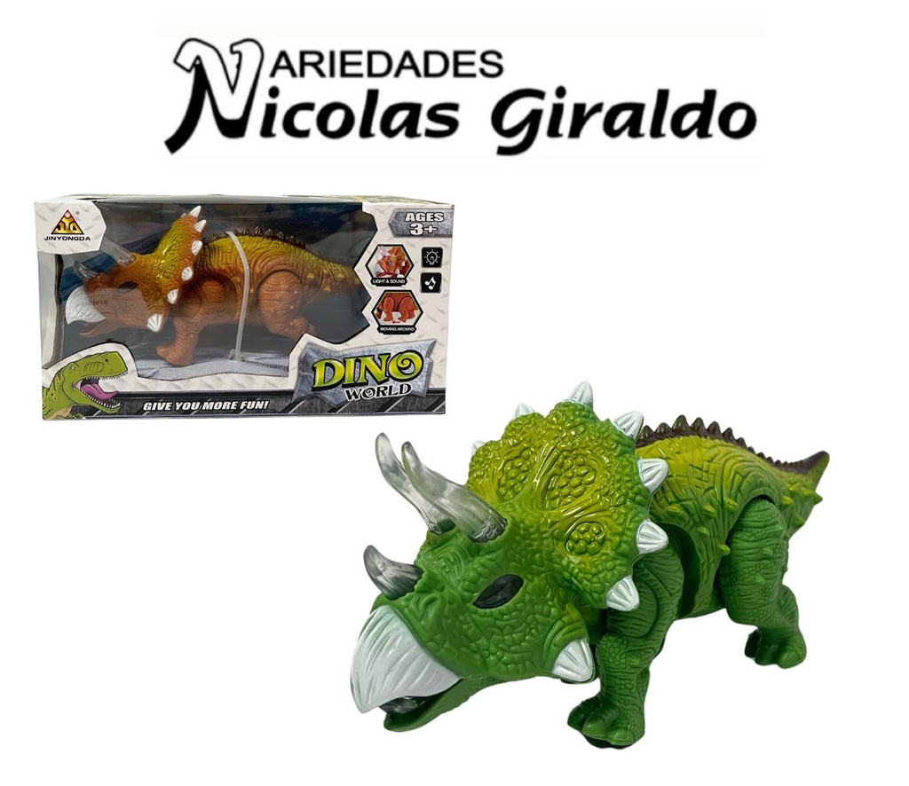 Dinosaurio pila luz sonido