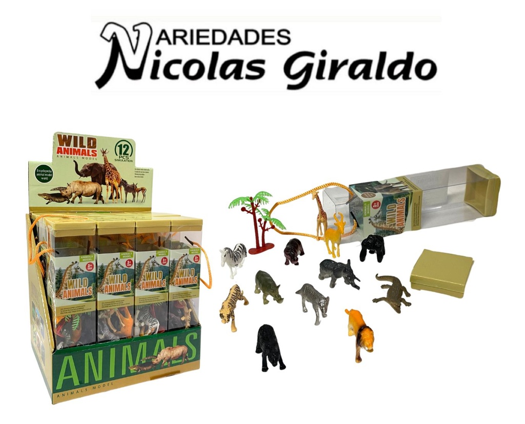 [066-12] Animal salvaje en tarro Caja x12