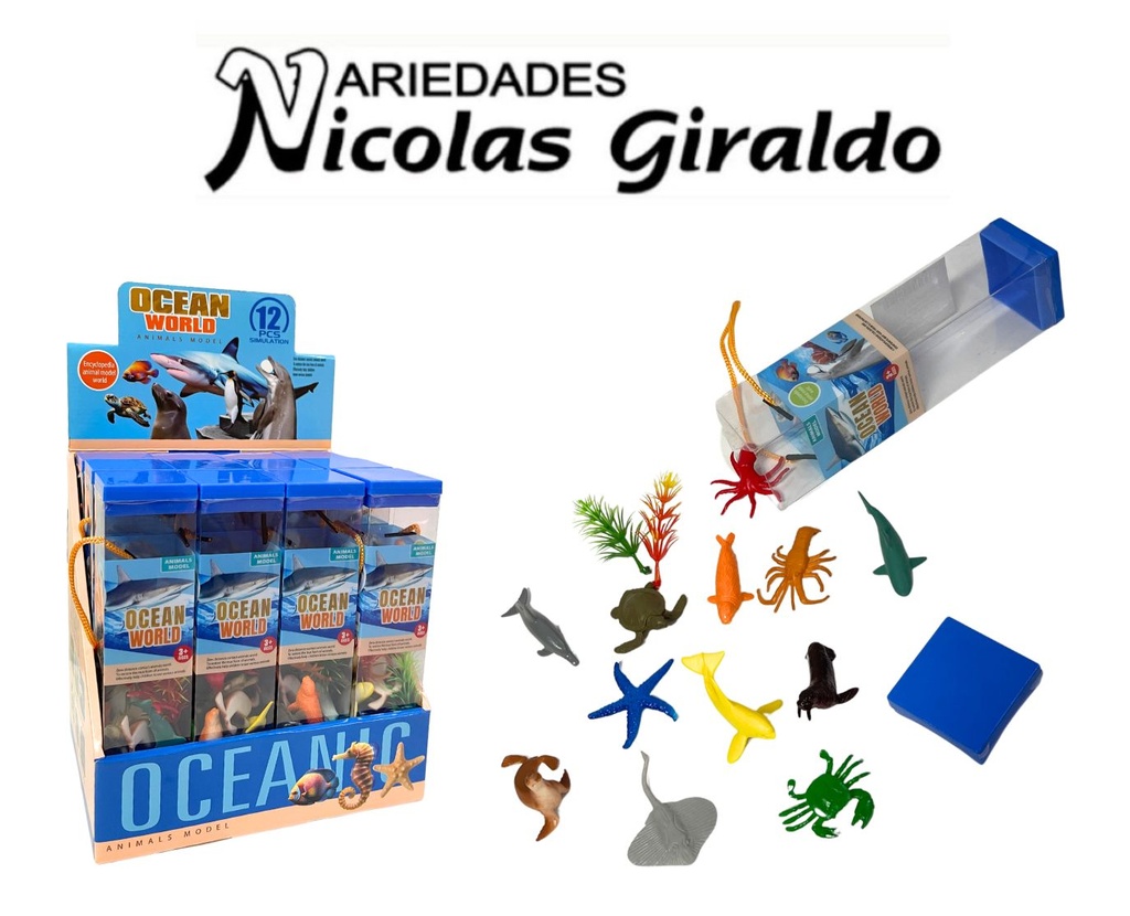 [066-9] Animal acuatico en tarro Caja x12 