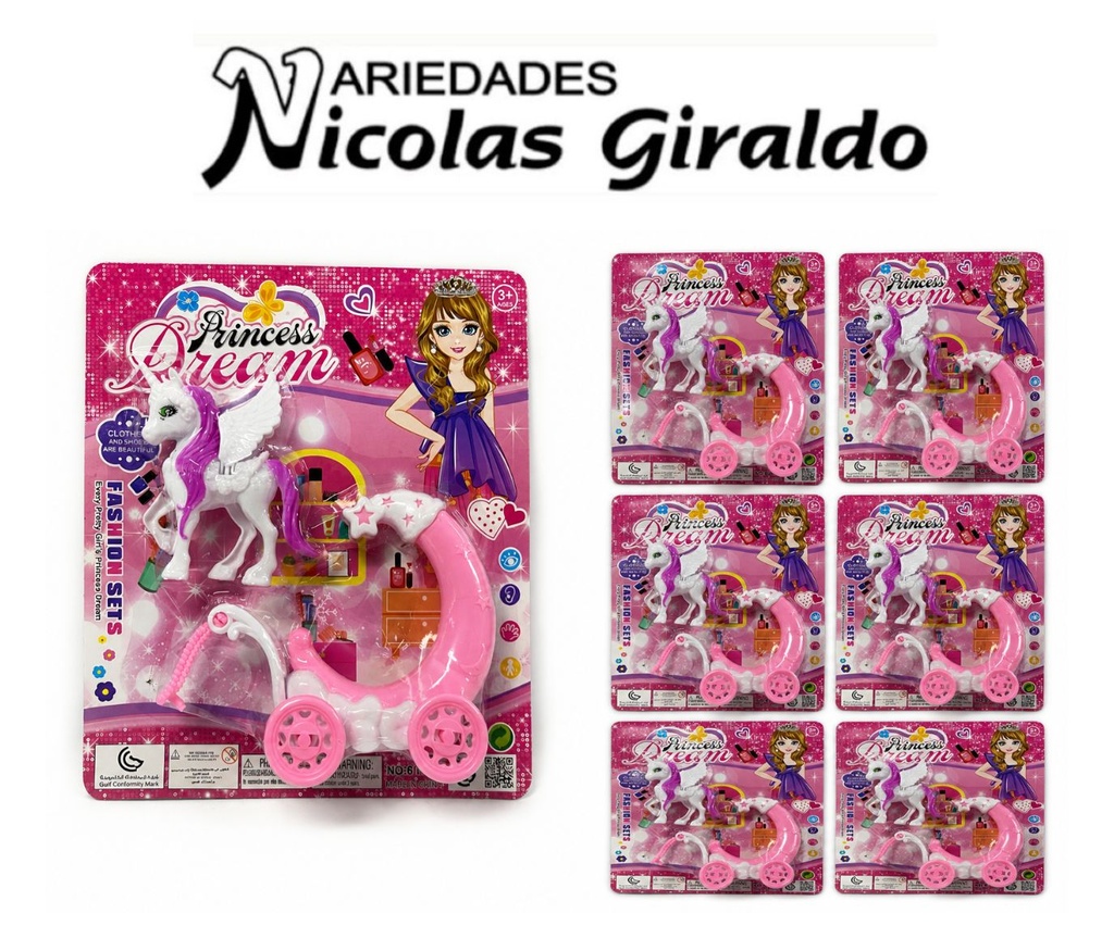 Carruaje niña carton PQT X6