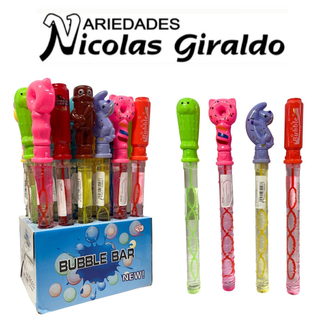Burbujero largo surtido caja x24   
