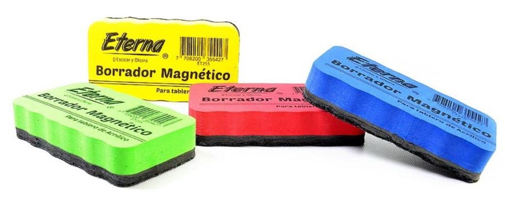 Borrador de tablero iman paquete x12