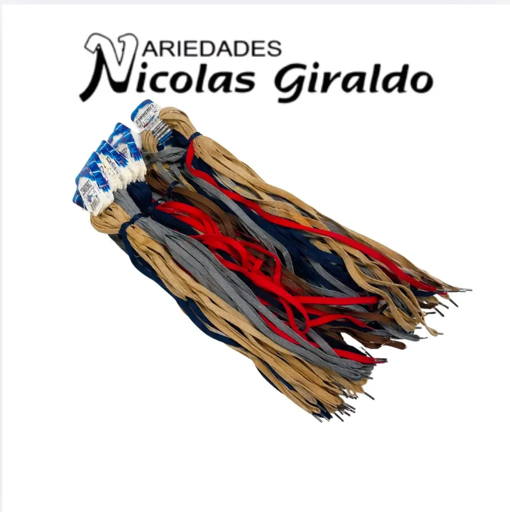 Cordon 90cm x1 par color plano paquete x70 