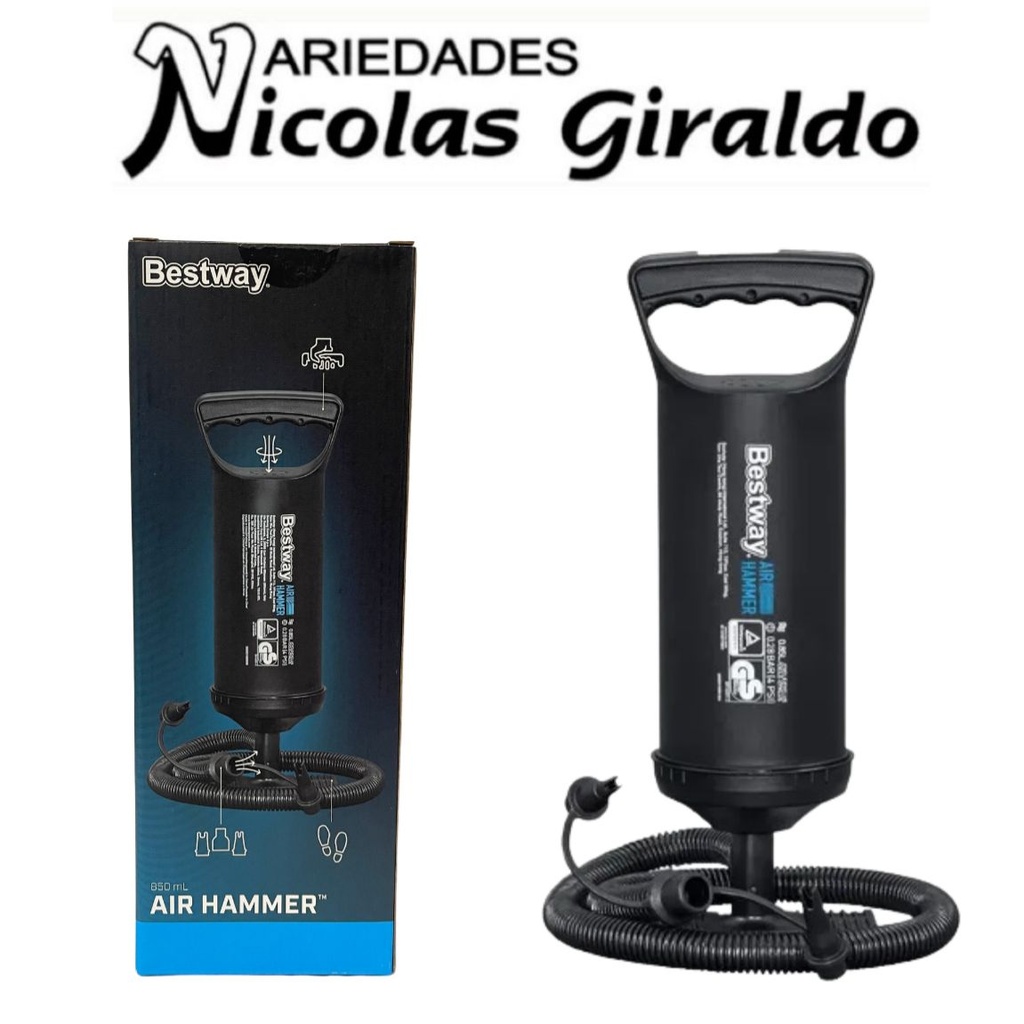 [62002] Inflador negro de piscina besway pequeño