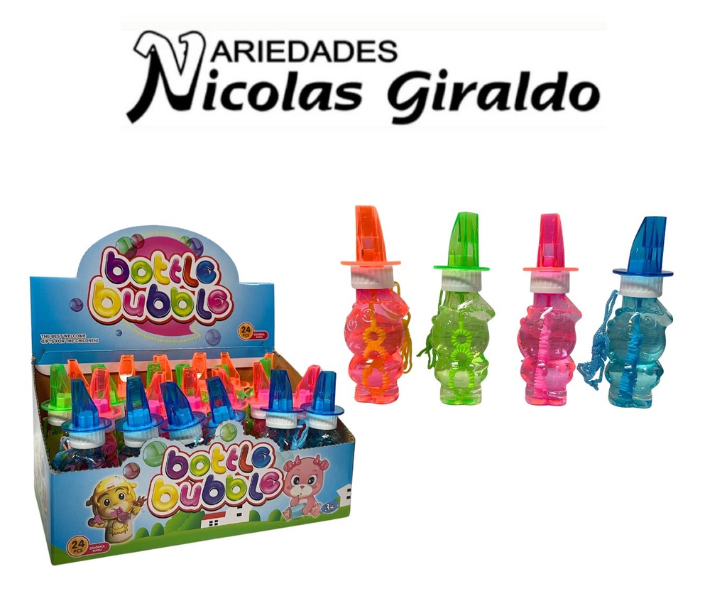 Burbujero pito caja x24 