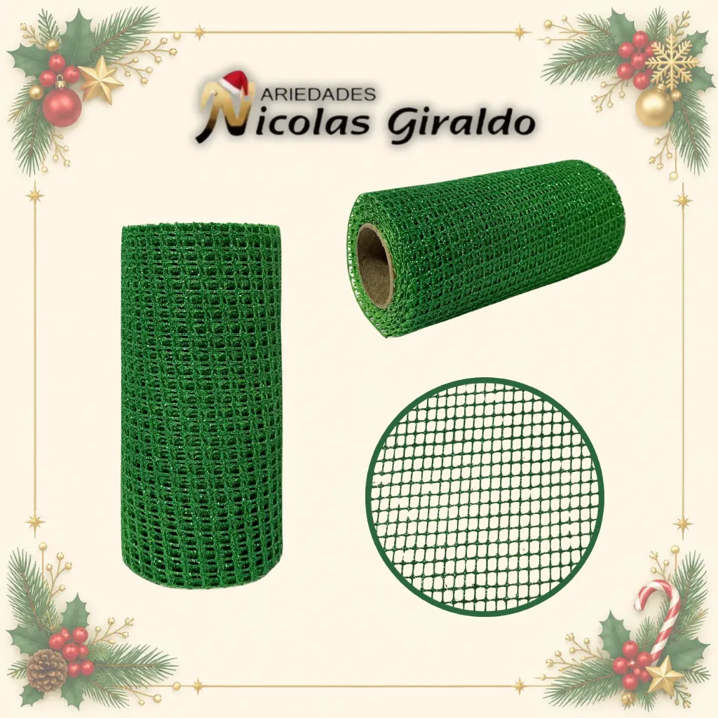 [SMR25-26] MALLA DECORATIVA MINI VERDE