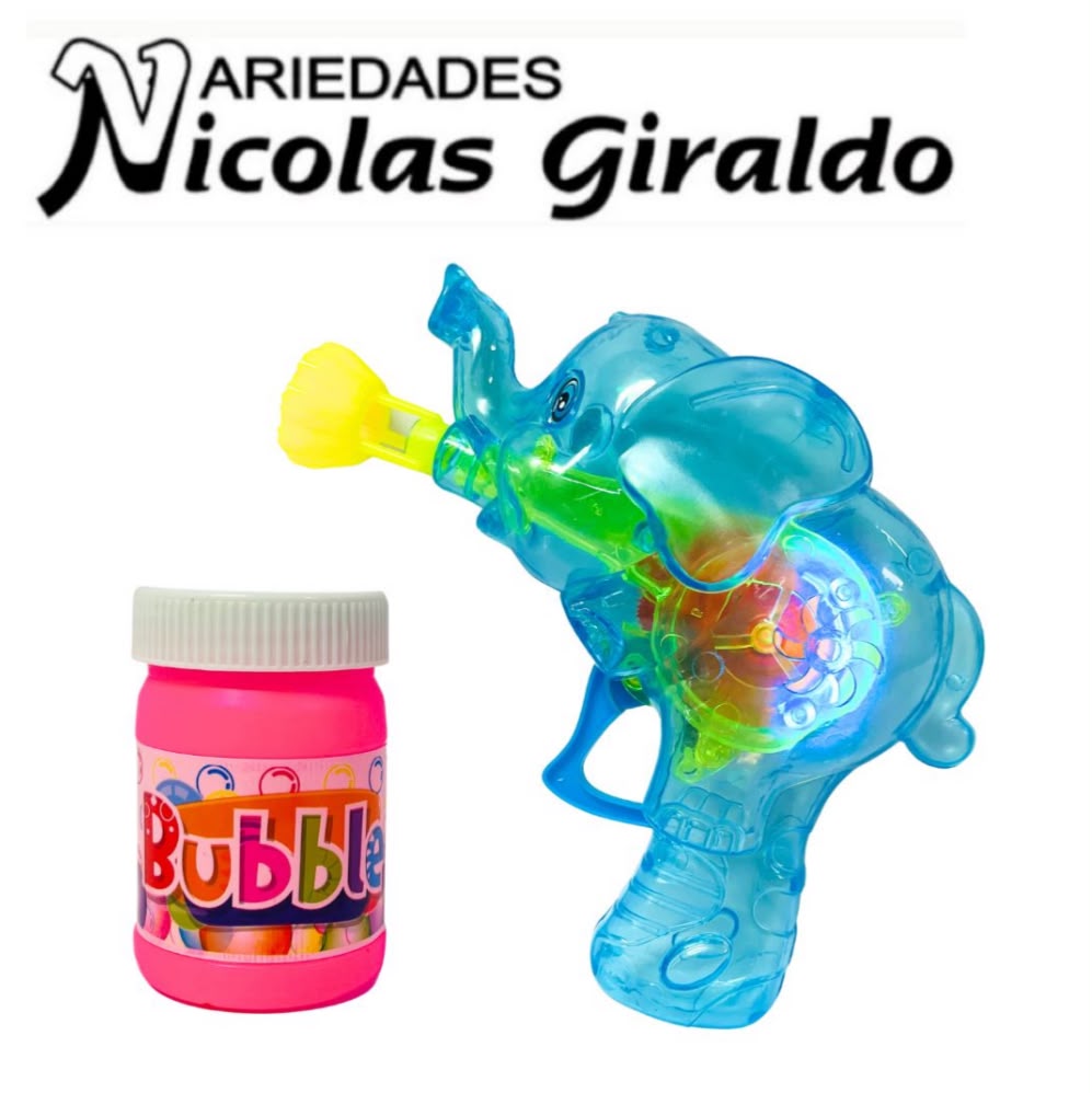Burbujero bolsa figura animal con luz