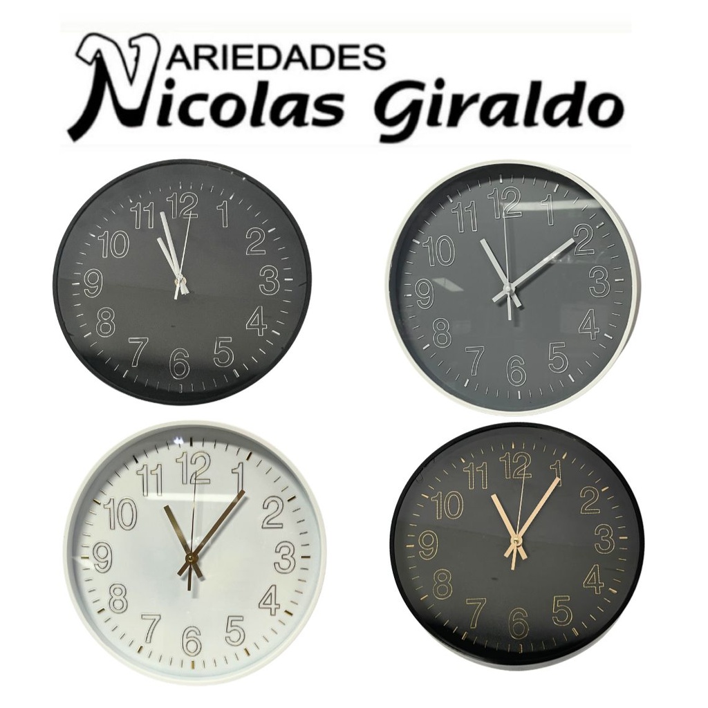 Reloj pared redondo grande  