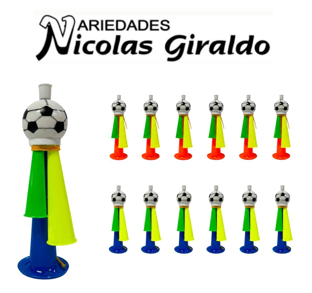 [2D-2008-2] Trompeta balon grande x1 pqt x12  