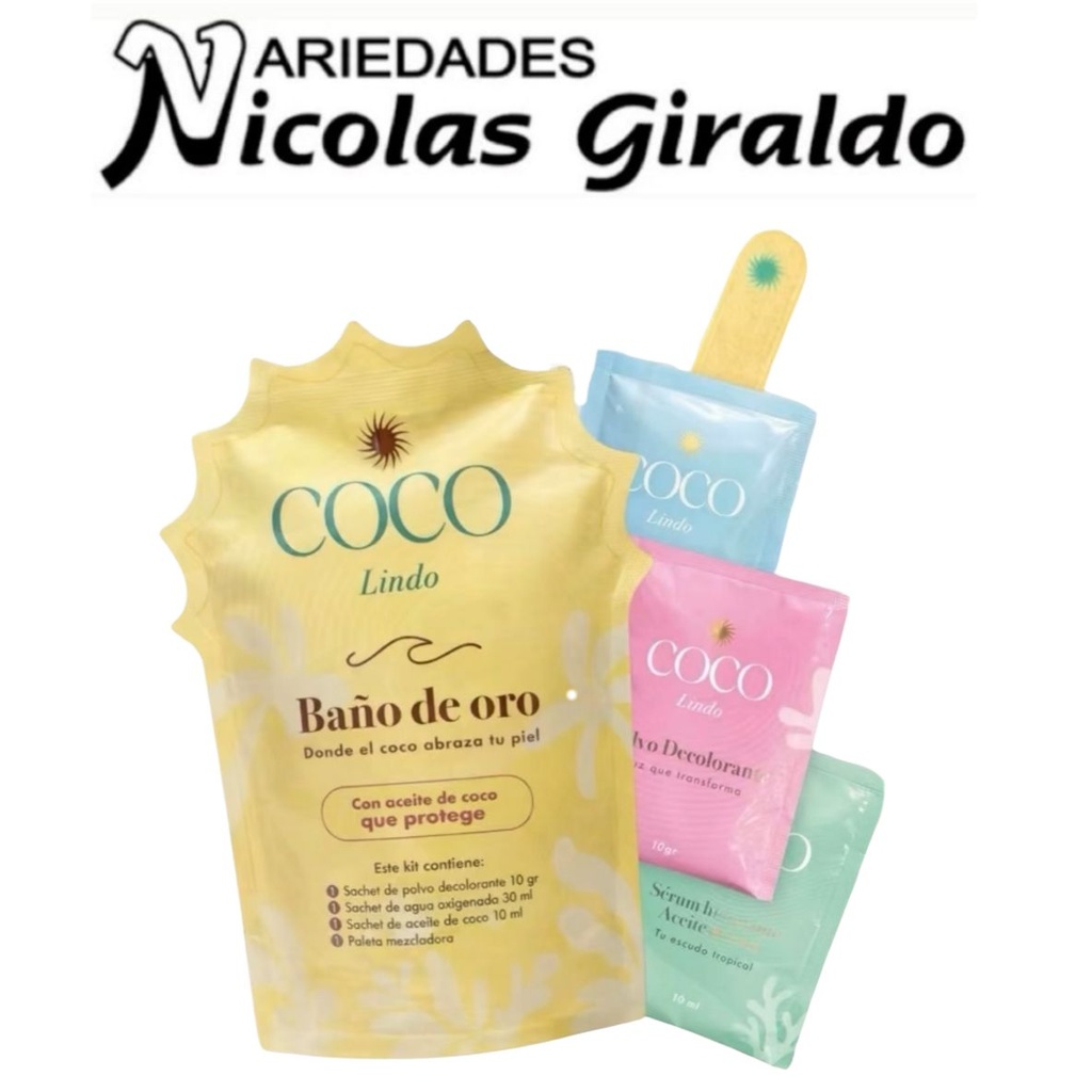 Kit para decolorar baño de oro 