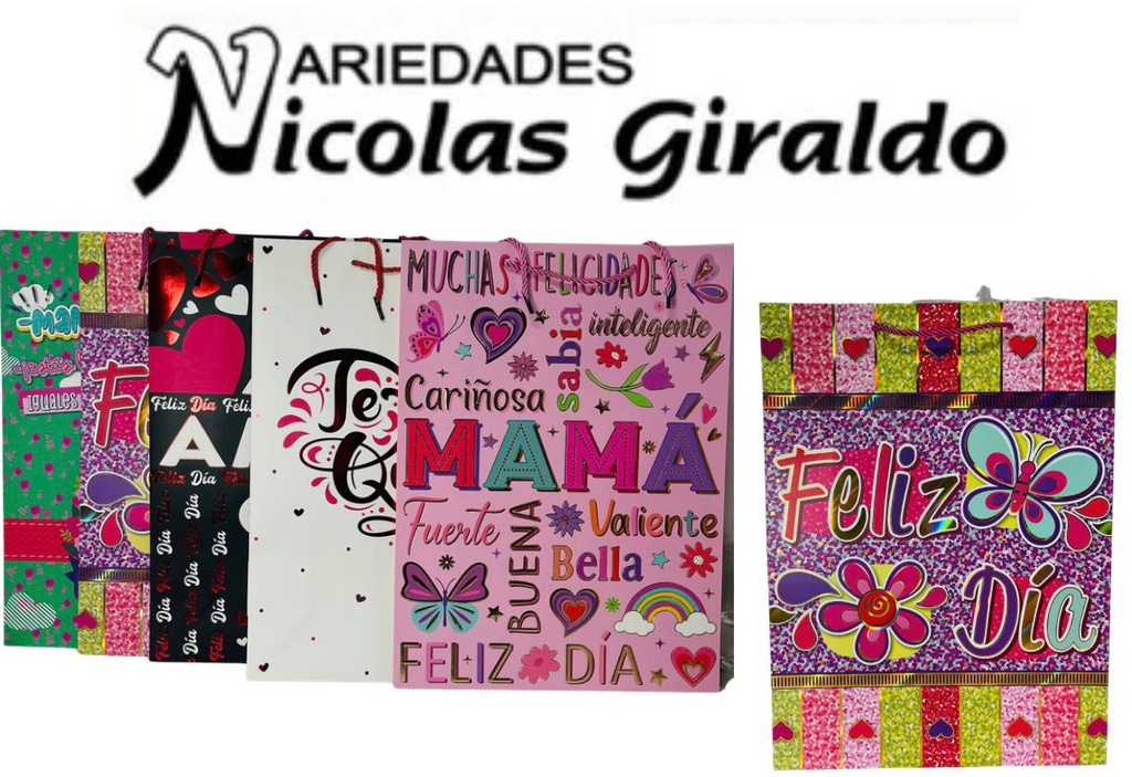 [BR-BRIM] Bolsa regalo importada mediana pqt x12  