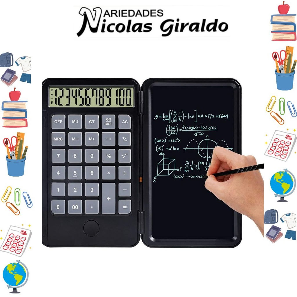 Calculadora con tabla de escritura eterna