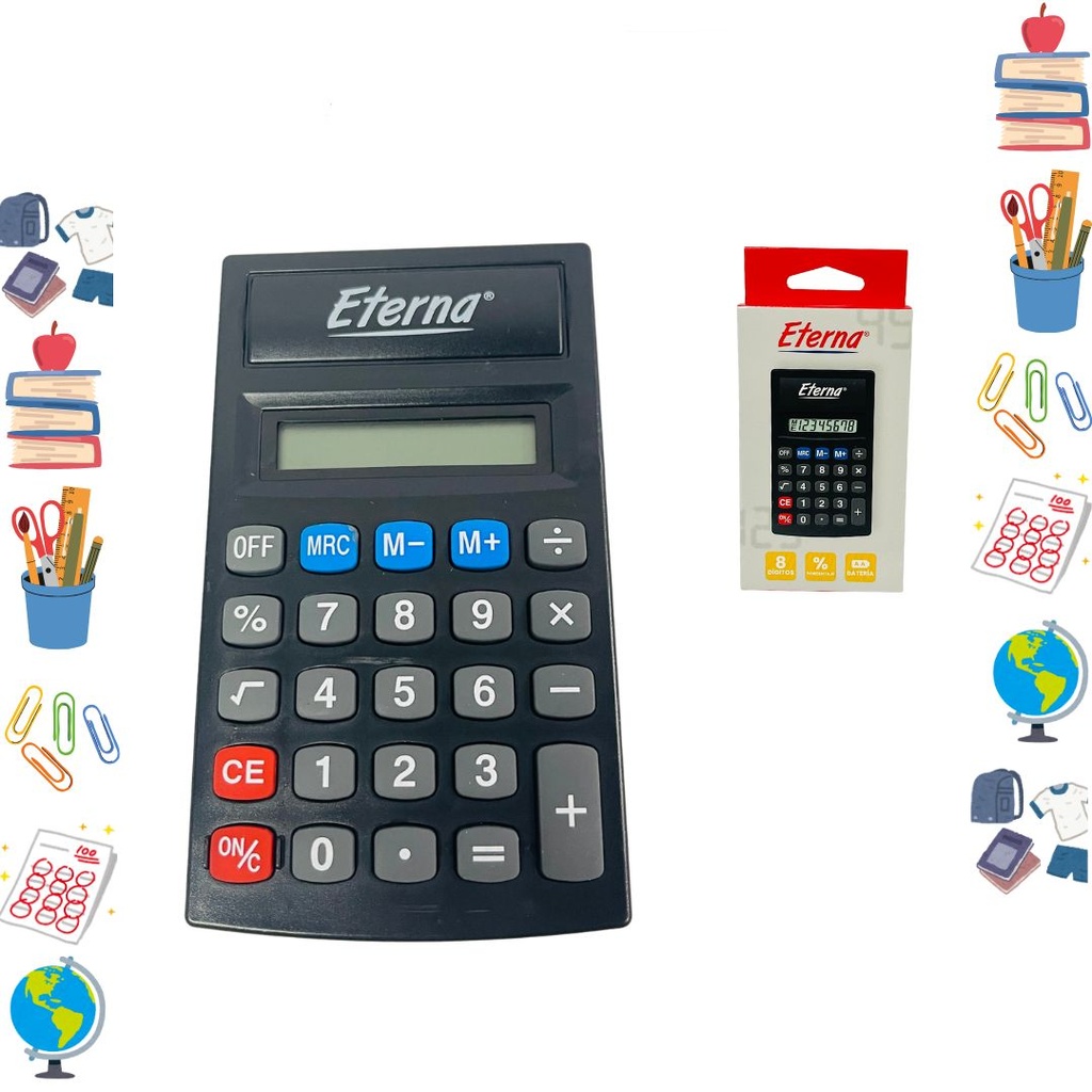 Calculadora eterna 8 digitos pequeña
