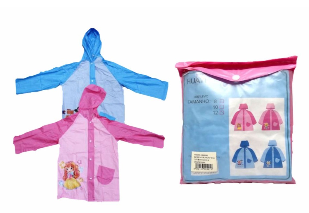 Capa impermeable infantil semi fina