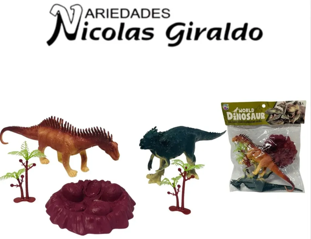 Animal dinosaurio X2 con accesorios 