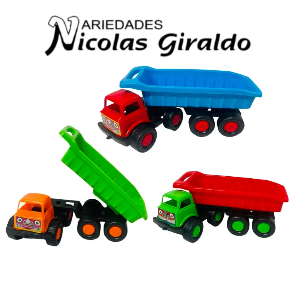 Carro volqueta larga color 