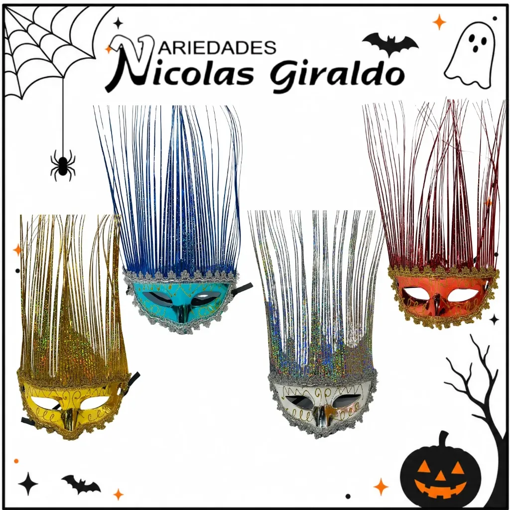Antifaz fino veneciano Halloween 
