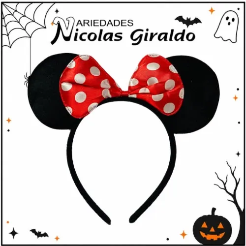 Diadema ratona sencilla Halloween 