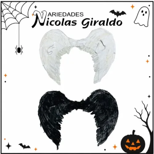 Alas plumas grandes Halloween  