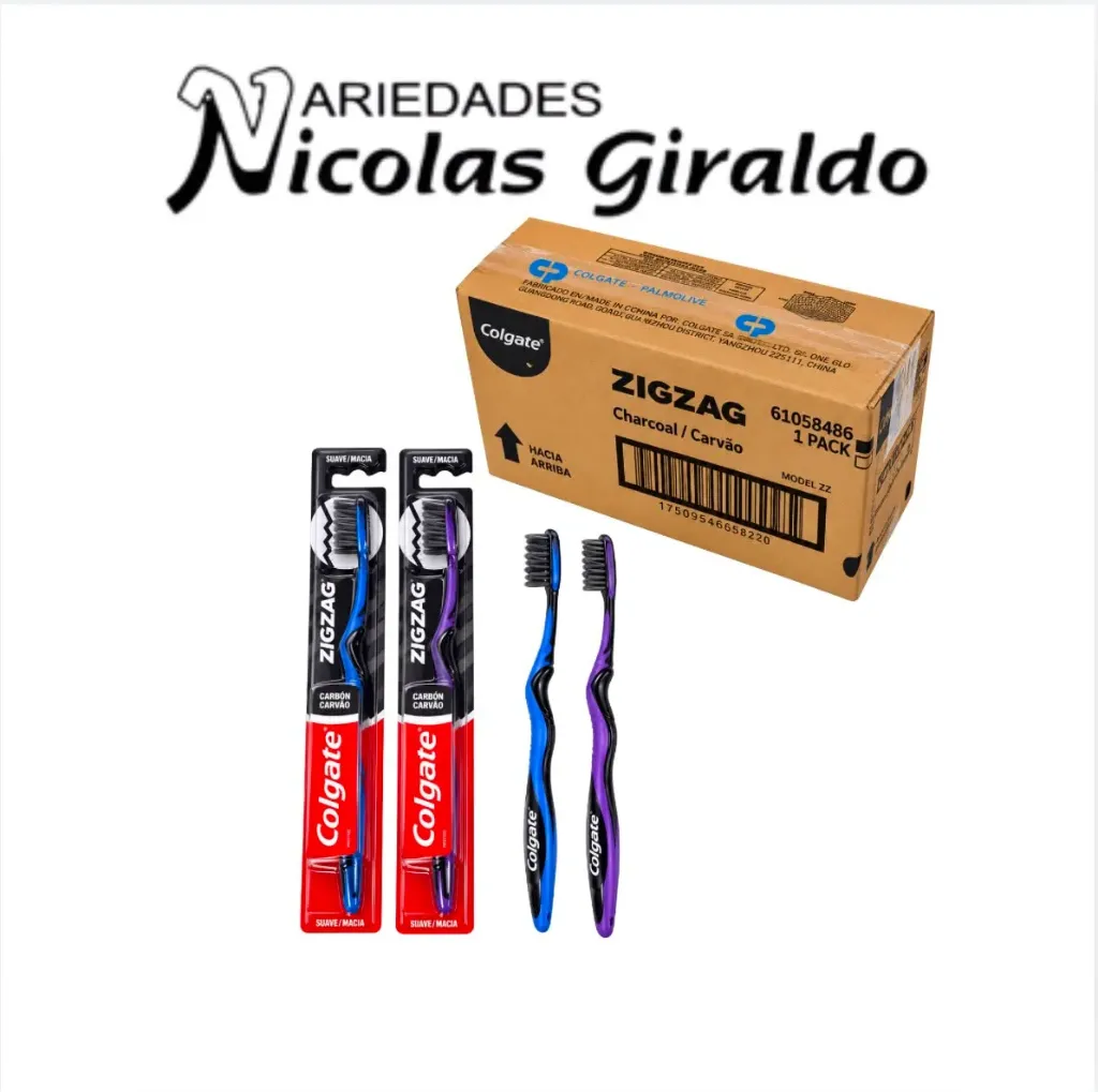Cepillo dental colgate zig zag man estuche individual x12 