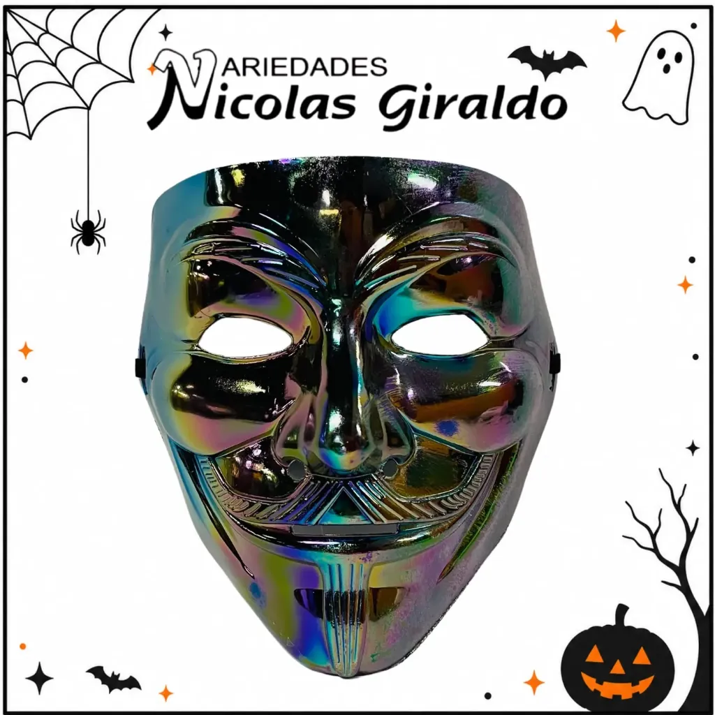 Mascara Halloween Anonimus tornasol 