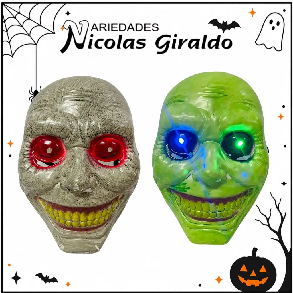 [MSC-7] Mascara Halloween zombie luz 