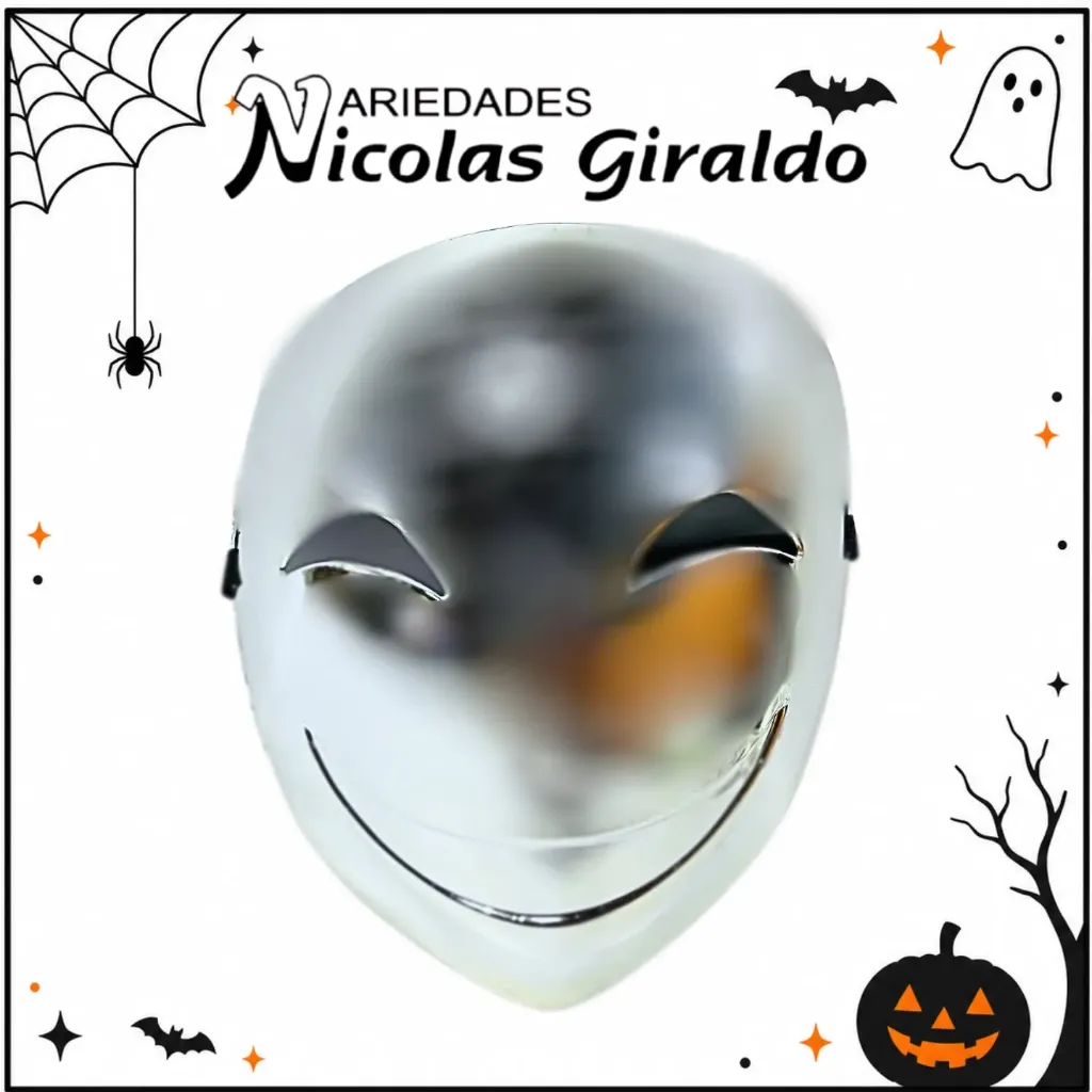 Mascara Halloween brillante 