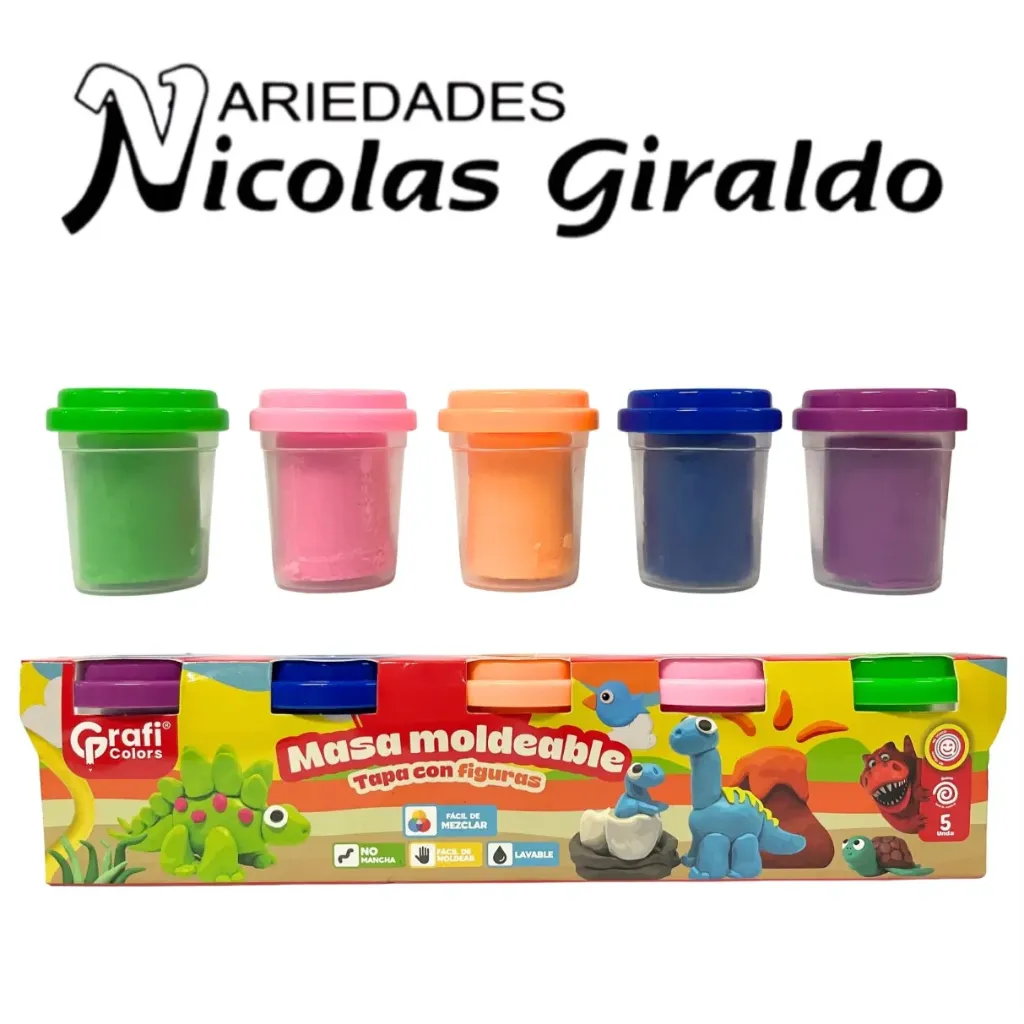 Masa moldeable tarro x5