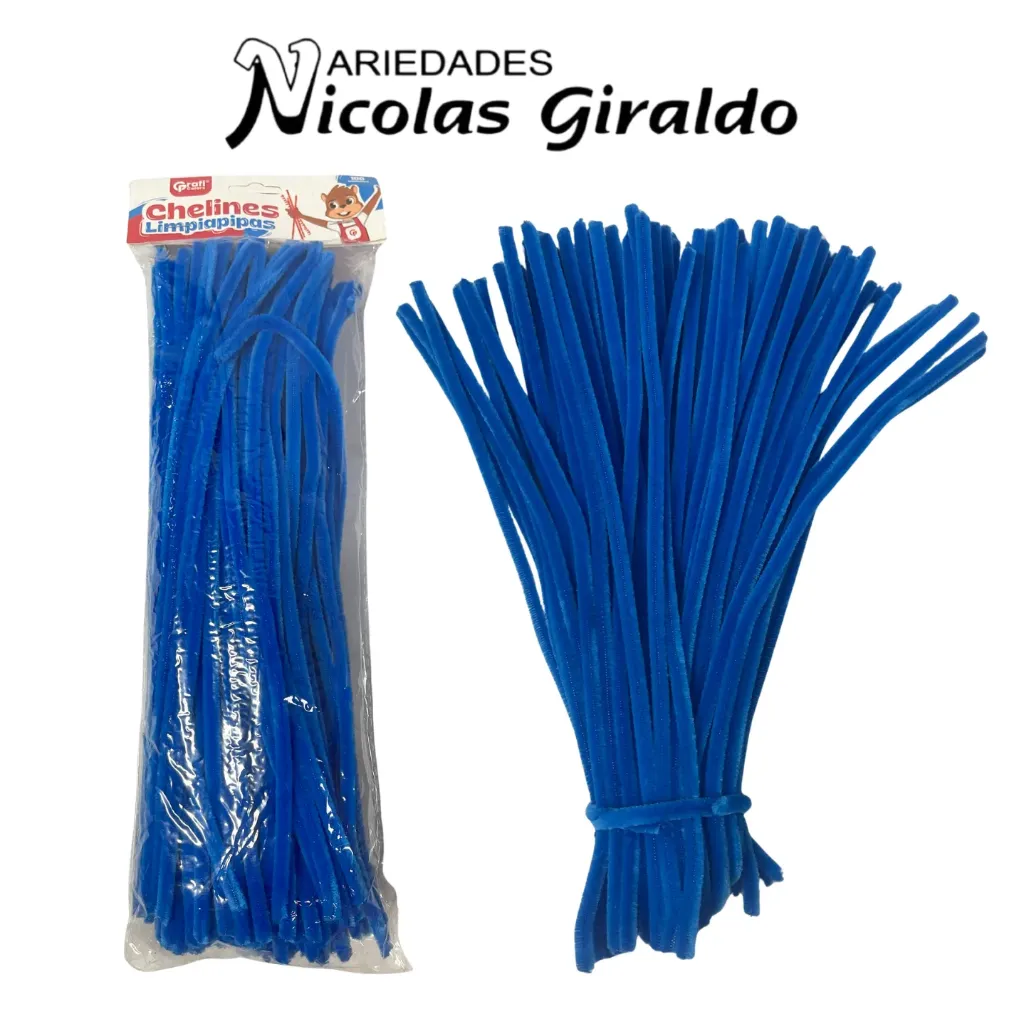[GR430A] Limpia pipas escolar x100 azul