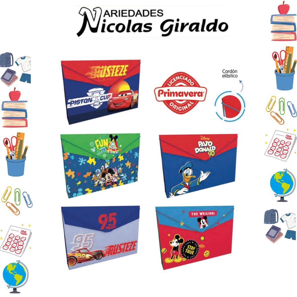 [P221] Carpeta primavera plastica fuelle niño