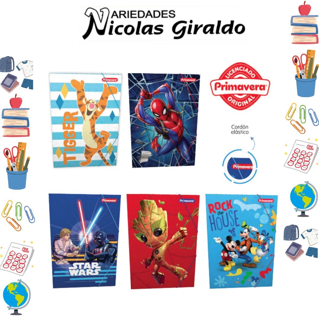 Carpeta primavera plastica liga niño