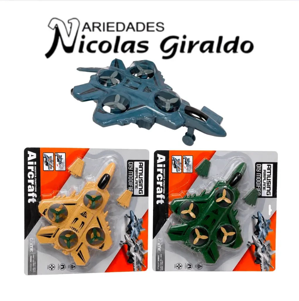 Avion militar carton
