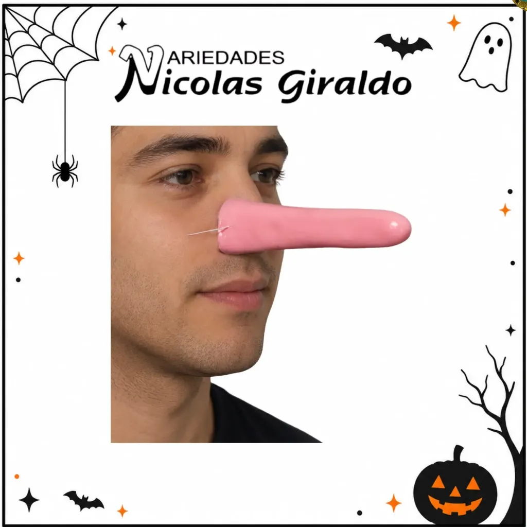 Nariz halloween caucho Pinocho PQT X12