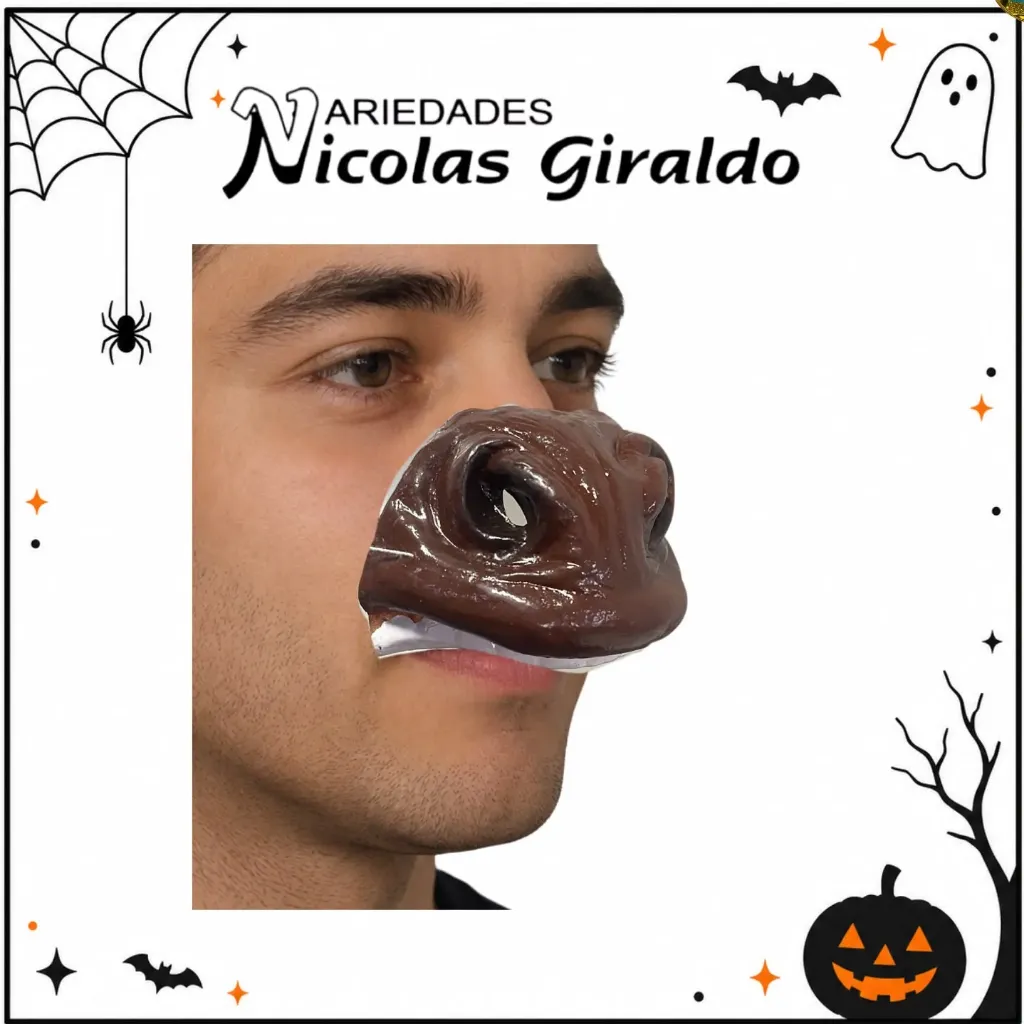 Nariz halloween caucho burro PQT X12