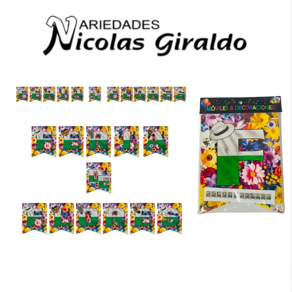 Banderin feria de las flores