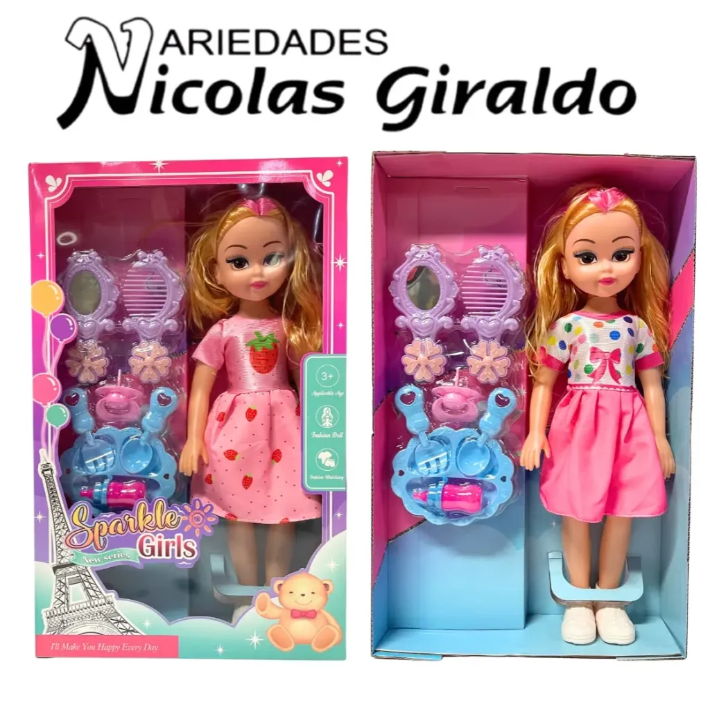 [39140] Muñeca caja grande con accesorios