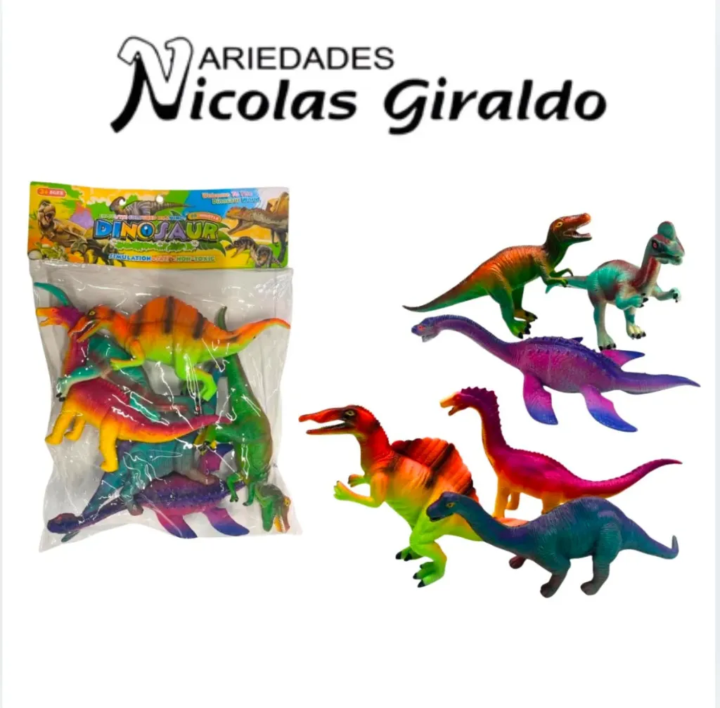 Dinosaurio chillon grande x 6 fino