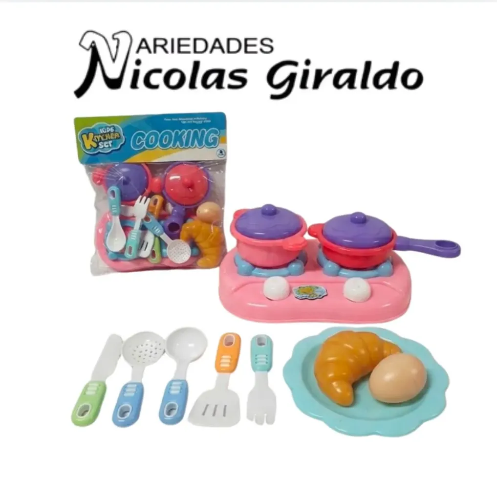 Vajilla infantil fina en bolsa