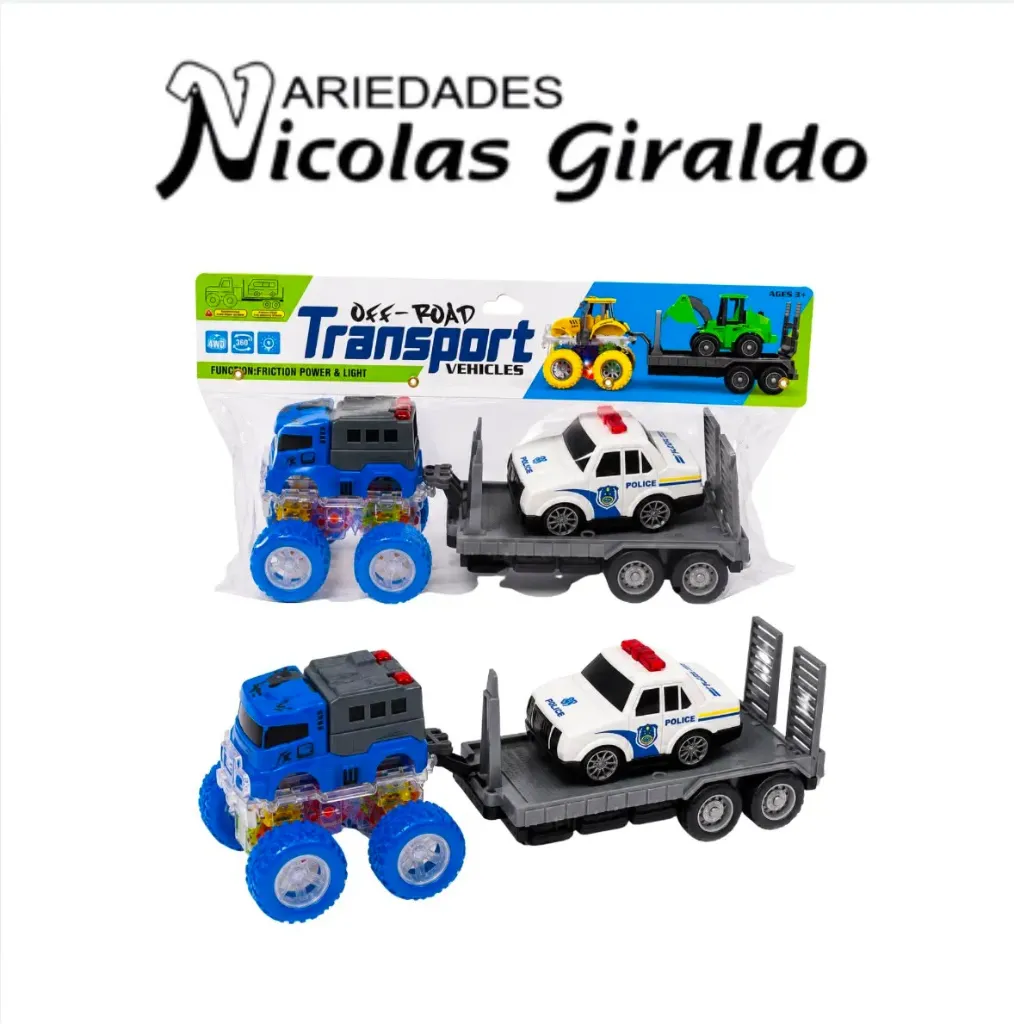 Carro llanton luz con remolque