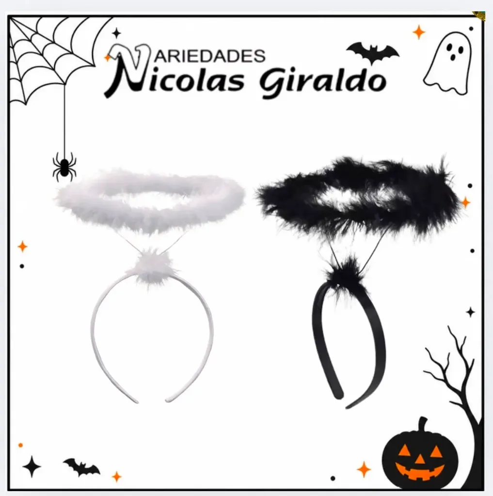 Diadema angel corona halloween