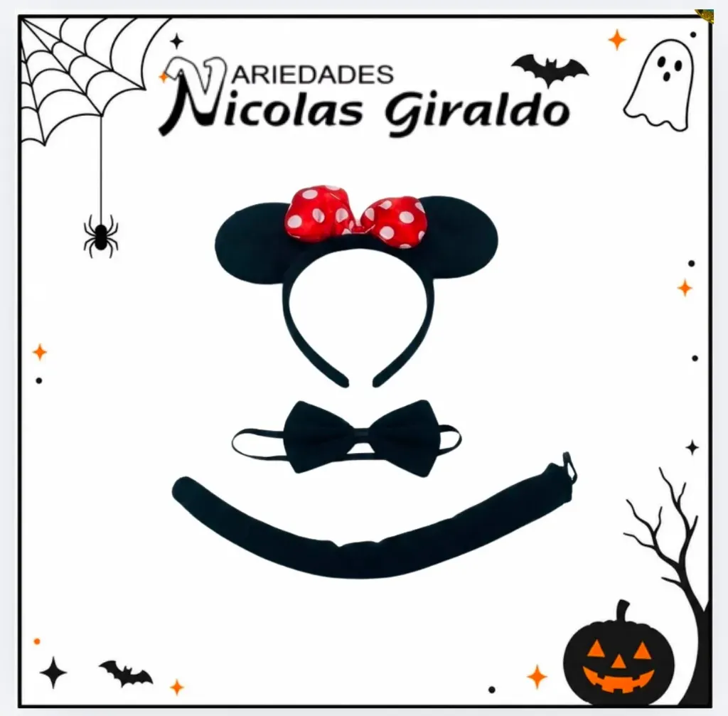 Diadema orejas ratona halloween